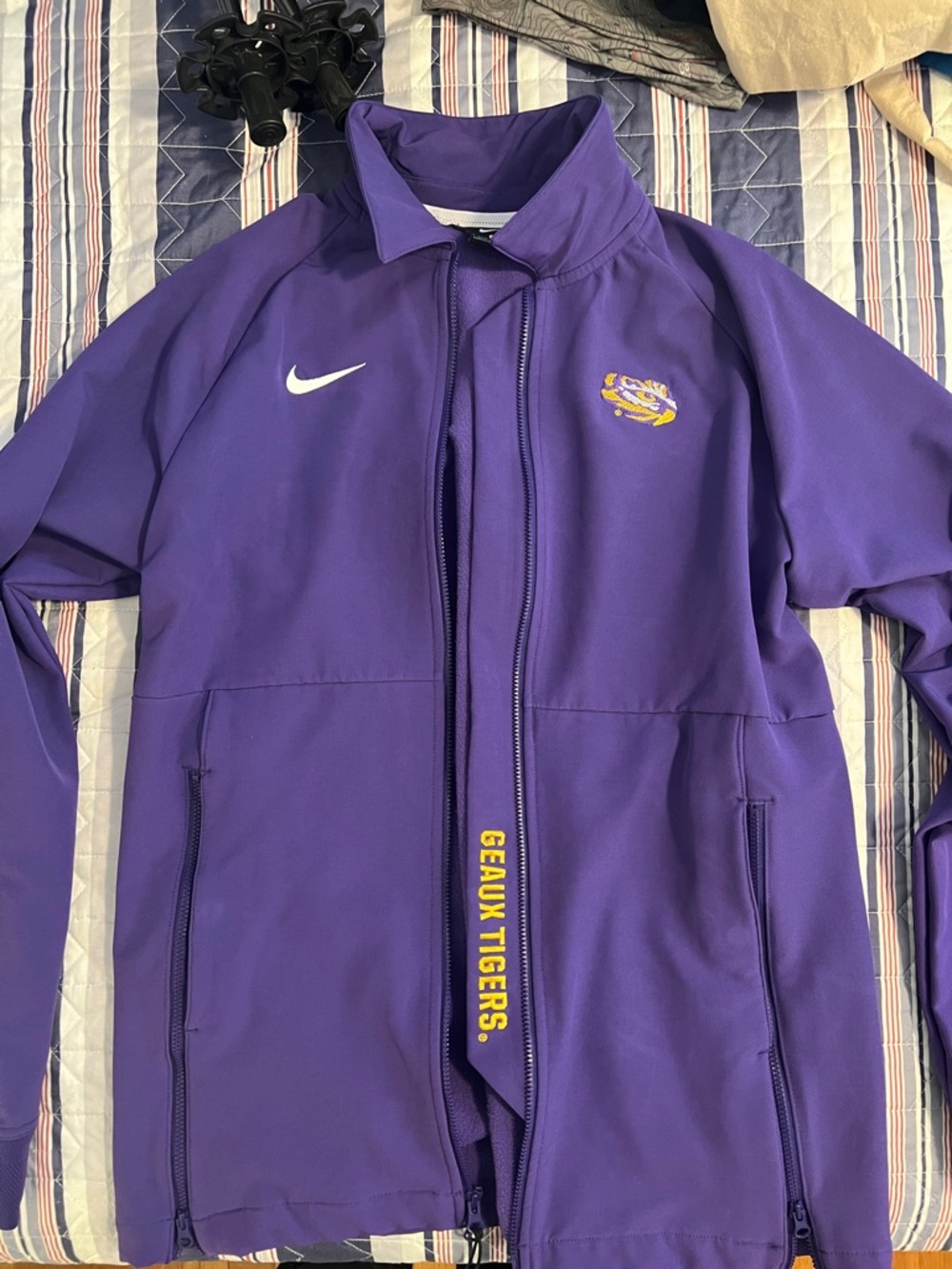 Nike Purple LSU Geaux Tigers Full-Zip Jacket